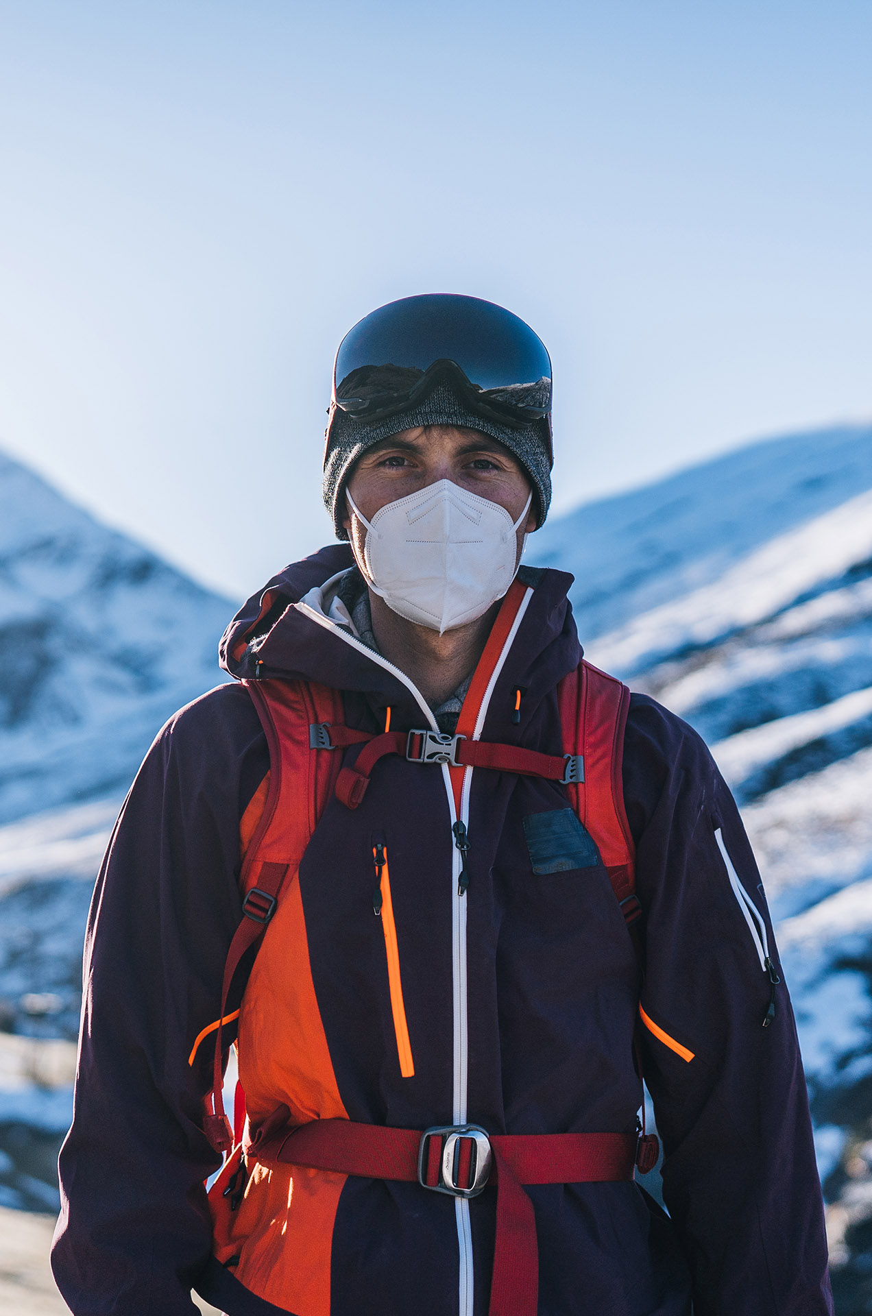 Skifahrer Maske